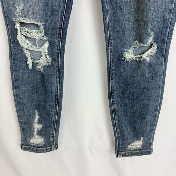 Eunina Ripped Skinny Crop Jeans Size 9 - Picture 4 of 10